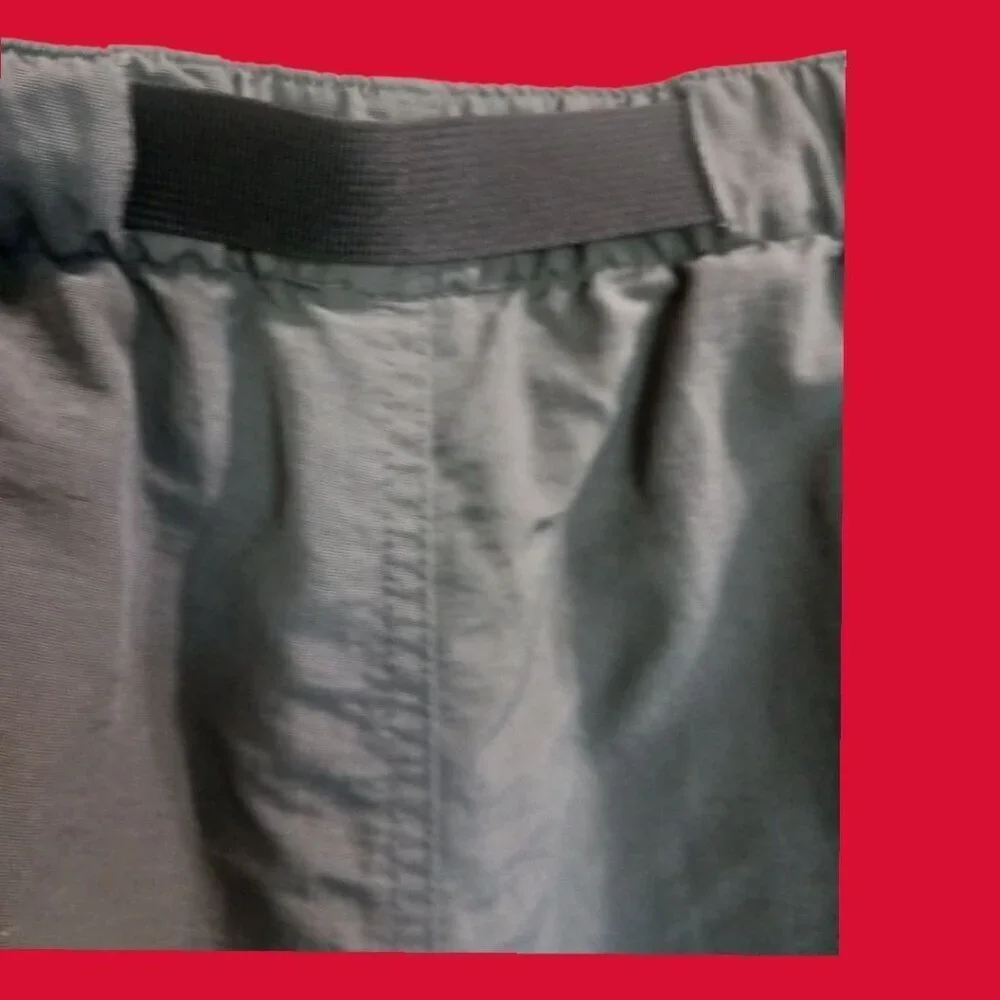 The North Face Mens Cargo Shorts Belted Lightweight Dark Gray Size Medium